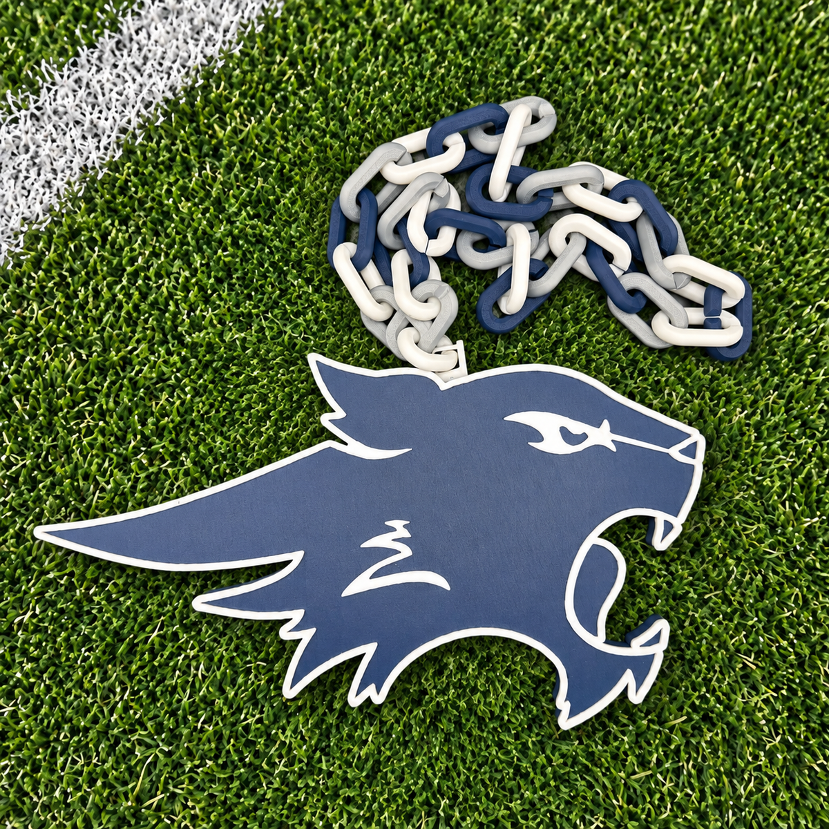 Wildcat Head Medallion — Modern Mark, Name or Number Ready