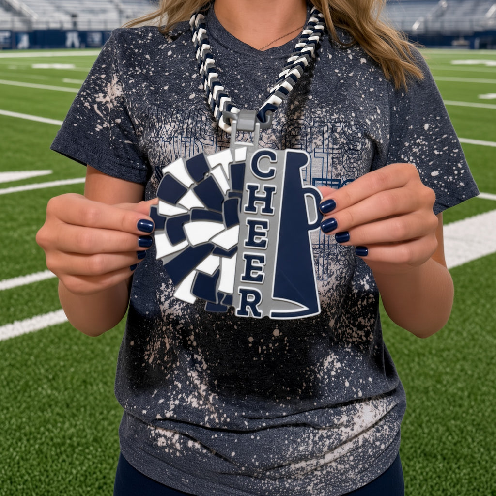 Cheer Pom & Megaphone Medallion