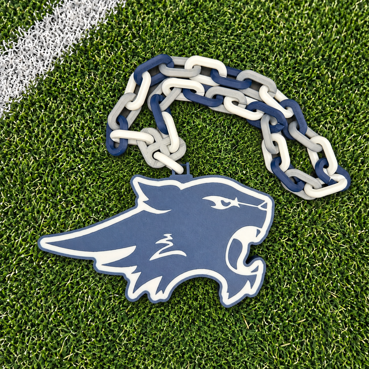 Light-Up Wildcat Head Medallion — LED Glow, Solid or Blinking