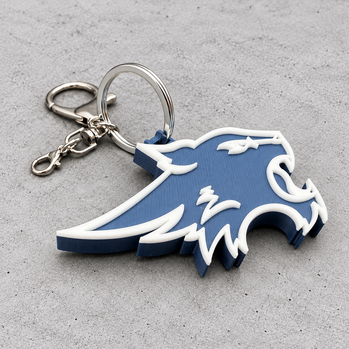 Wildcat Head Keychain — Modern Mark
