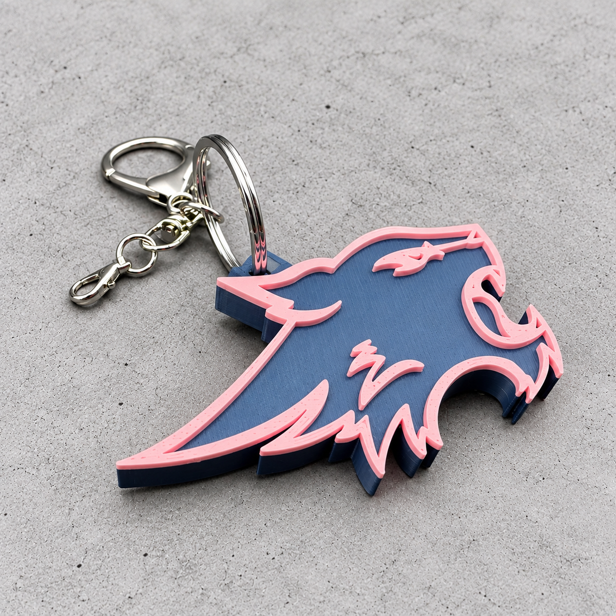 Wildcat Head Keychain — Modern Mark