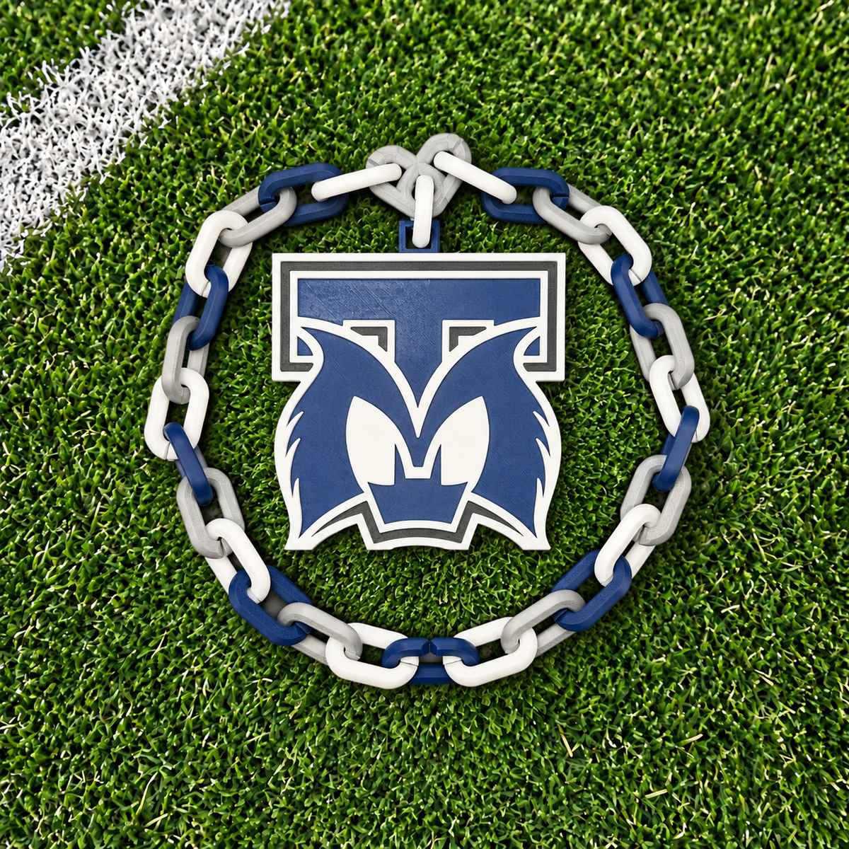 Roaring Blue Band Medallion — Name Ready
