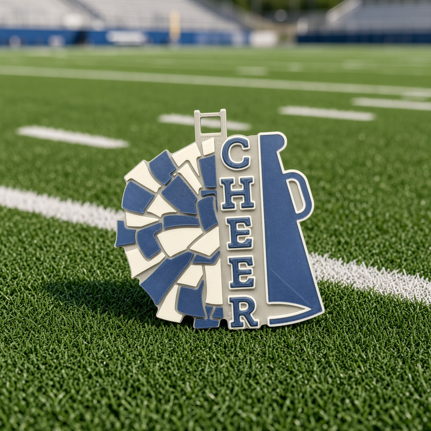 Cheer Pom & Megaphone Medallion