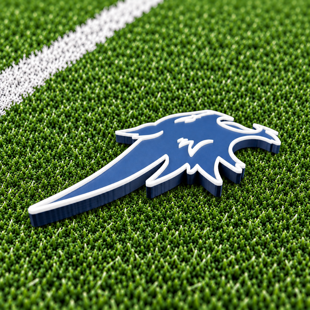 Wildcat Head Medallion — Modern Mark, Name or Number Ready