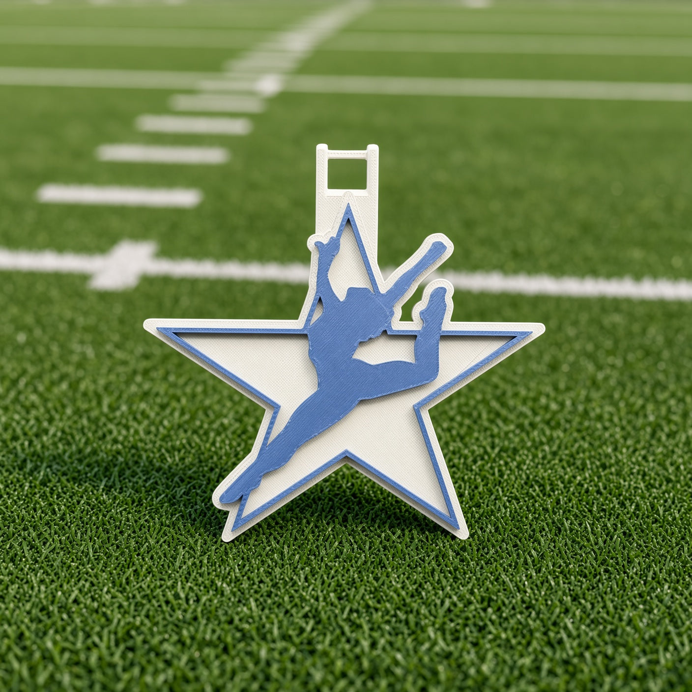 Silver Stars Medallion — Dance Team Spirit Piece