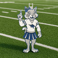 Wilma the Wildcat — Full-Body Mascot Medallion