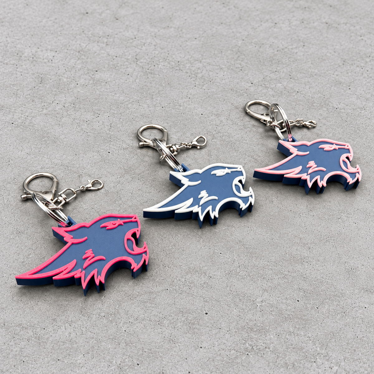 Wildcat Head Keychain — Modern Mark