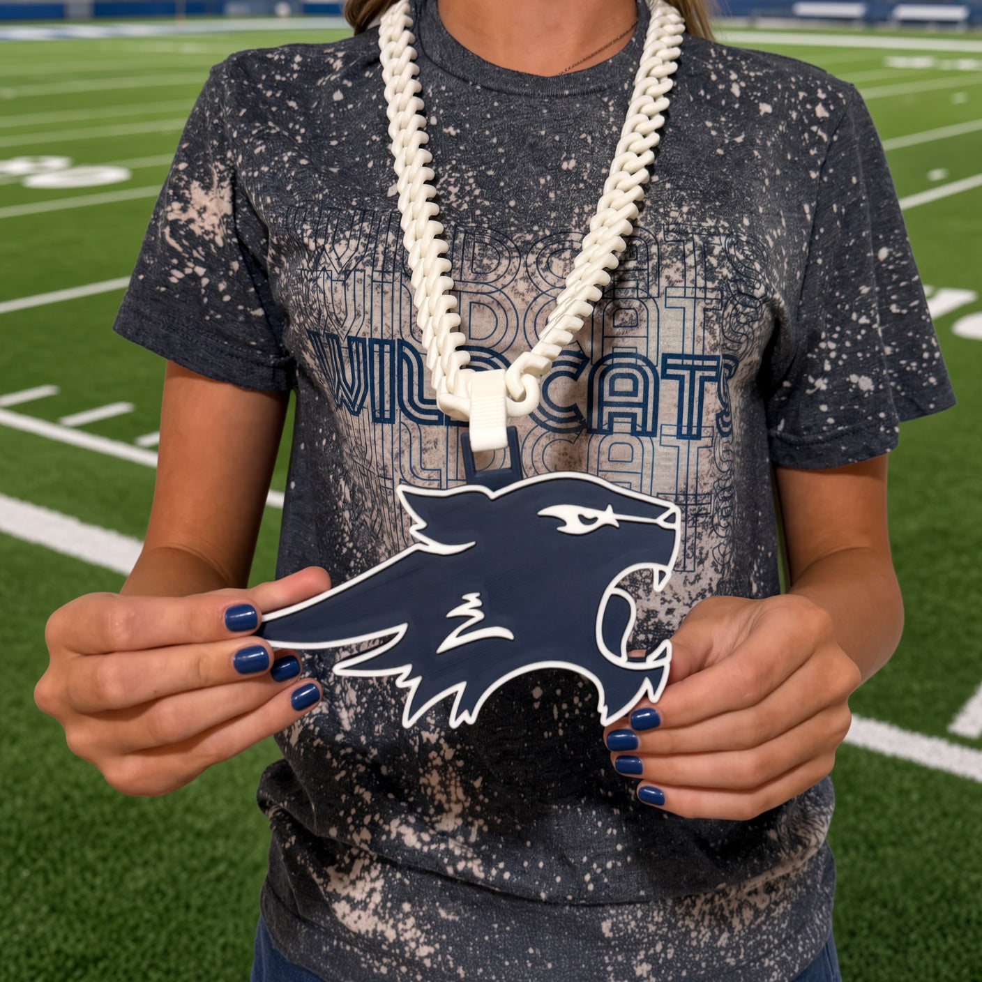 Wildcat Head Medallion — Modern Mark