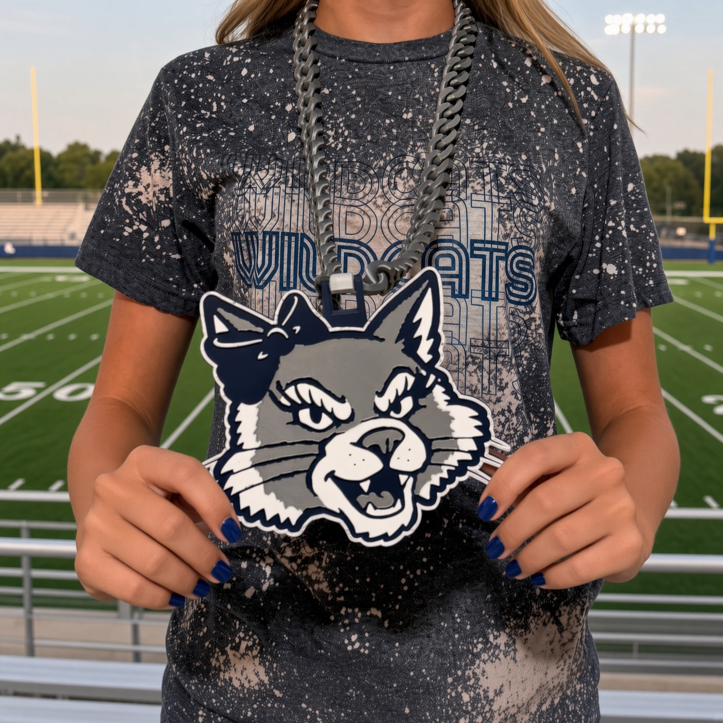 Wilma Head Medallion — Wildcat Portrait